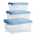 transparent portable large size plastic storage box partition for 2017